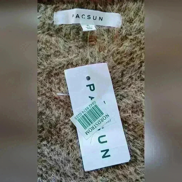 PACSUN BROWN FLOWER SWEATER. - Picture 4 of 5